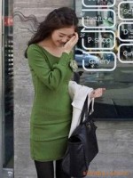 多色淑女甜美长袖蛋糕裙